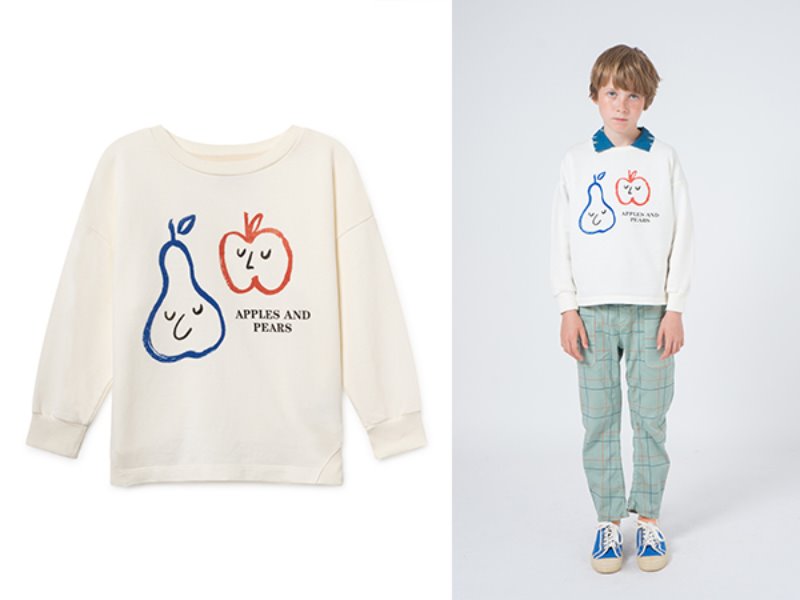 ***60%***[bobochoses]Apples And Pears Round Neck Sweatshirt