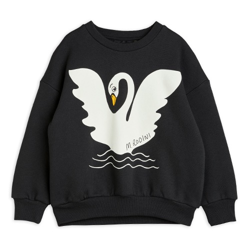 [minirodini] Swan sp sweatshirt - Black