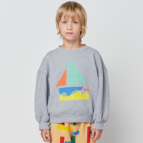 [bobochoses] Multicolor Sail Boat sweatshirt - KID