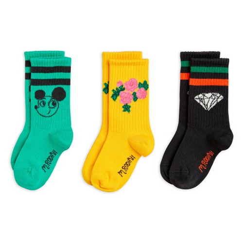 [minirodini] Ritzrats 3-pack socks - Multi