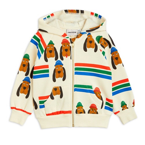 [minirodini] Bloodhound aop zip hoodie - Multi