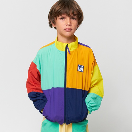 [bobochoses] Colorblock windbreaker jacket