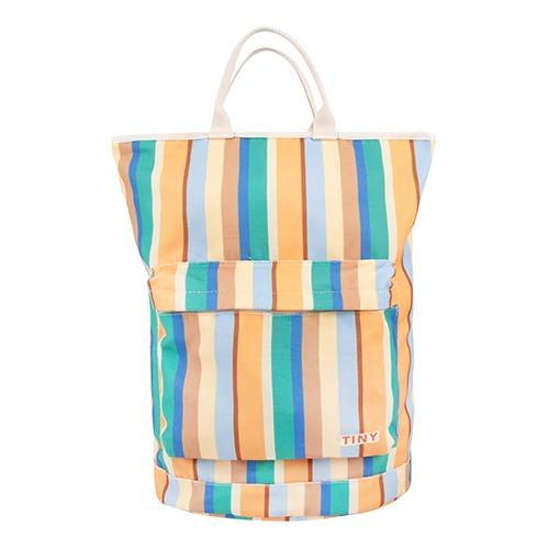 [tinycottons] MULTICOLOR STRIPES TOTEPACK - multicolor